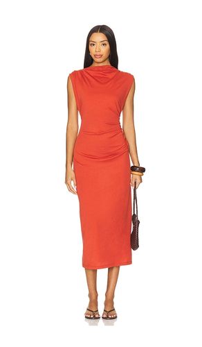 Cowl Neck Muscle Tee Dress in Brick. - size M (also in S, XS) - Vince - Modalova