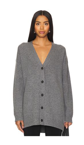 Oversized Double Knit Cardigan in Grey. - size M (also in S, XS, XXS) - Vince - Modalova