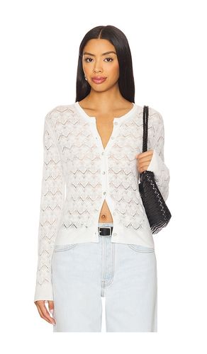 Lace Stitch Cardigan in White. - size M (also in S) - Vince - Modalova