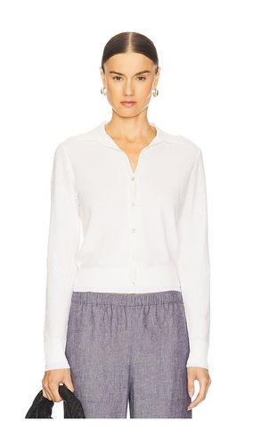 Double Layer Mesh Cardigan in White. - size L (also in M, XL, XXS) - Vince - Modalova