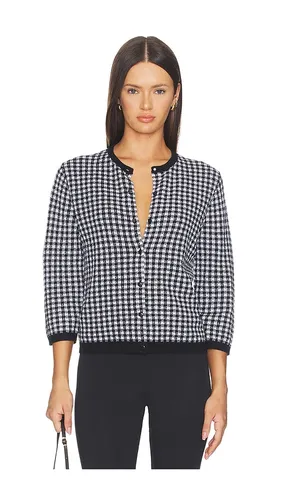 Gingham 3/4 Sleeve Cardi in ,. Size L. Also in S, XS - Vince - Modalova