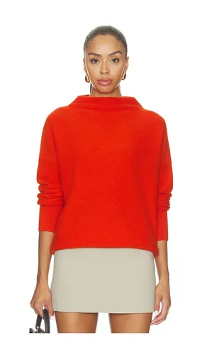 Boiled Funnel Neck Pullover Sweater in Orange. - size M (also in S, XS) - Vince - Modalova