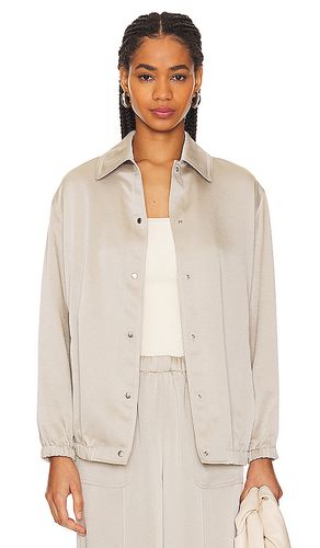 Snap Front Jacket in Beige. - size L (also in M) - Vince - Modalova