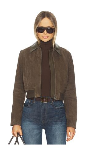 Suede Shrunken Bomber in . Size M. Also in L - Vince - Modalova