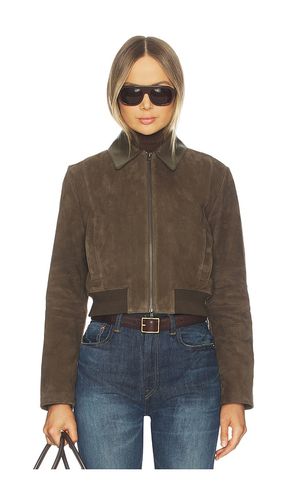 Suede Shrunken Bomber in . Größe L. Also in M - Vince - Modalova
