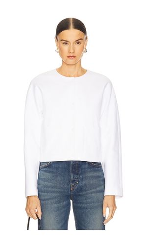 Collarless Jacket in White. - size L (also in M, S, XL, XS) - Vince - Modalova