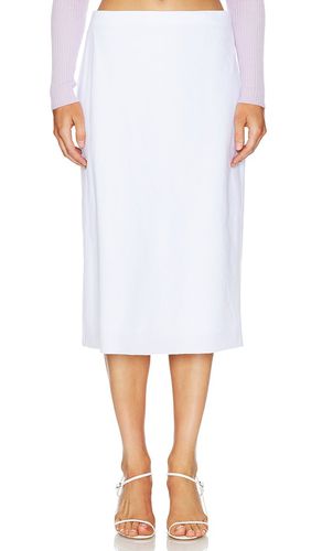 Falda midi easy en color blanco talla 0 en - White. Talla 0 (también en 10, 2, 8) - Vince - Modalova