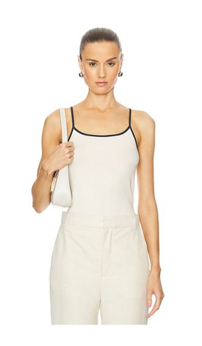 Tipped Cami in Cream. - size L (also in M, S, XL, XS, XXS) - Vince - Modalova