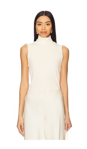 Rib Sleeveless Turtleneck in Ivory. - size L (also in XL) - Vince - Modalova