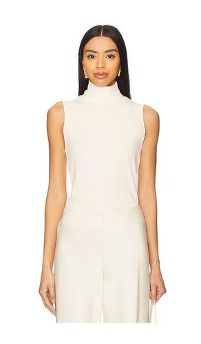 Rib Sleeveless Turtleneck in Ivory. - size S (also in XL) - Vince - Modalova