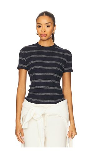 Stripe Short Sleeve Crew Tee in Navy. - size M (also in S, XS) - Vince - Modalova