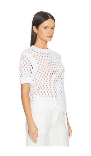 Honeycomb Boxy Tee in . Size L. Also in M, S, XS - Vince - Modalova