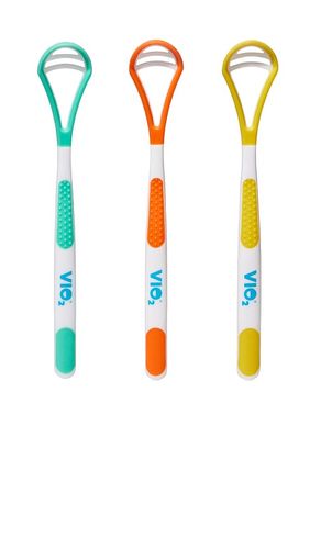 Herramienta de cuidado bucal tongue scraper pack of 3 en color multi talla all - VIO2 - Modalova