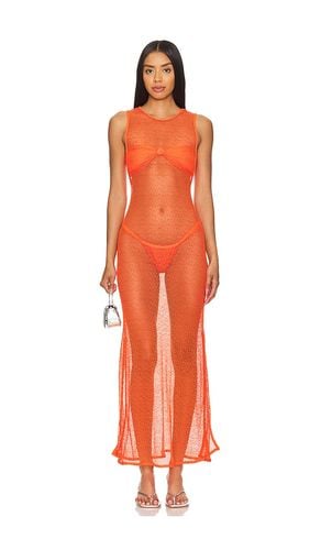 Twist Long Cover Up Dress in Orange. - size XL (also in XS) - Vix Swimwear - Modalova