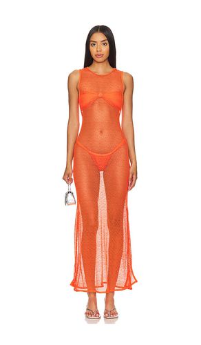 Vestido twist long cover up en color naranja talla M en - Orange. Talla M (también en S, XL, XS) - Vix Swimwear - Modalova