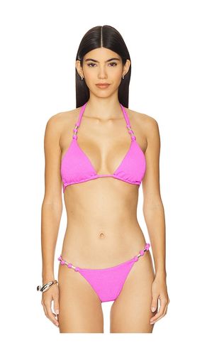Paula Triangle Bikini Top in Fuchsia. - size L (also in M, S, XL) - Vix Swimwear - Modalova