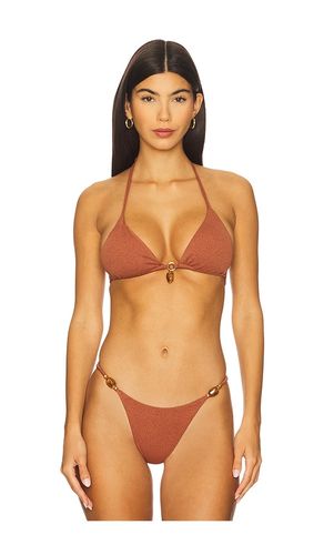 Olivia Triangle Bikini Top in Brown. - size M (also in S) - Vix Swimwear - Modalova