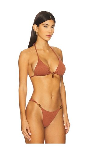 Olivia Triangle Bikini Top in Brown. - size L (also in M, S) - Vix Swimwear - Modalova