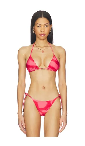 Iggy Triangle Bikini Top in Pink. - size L (also in M, XL) - Vix Swimwear - Modalova
