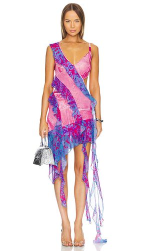 Ruffle Mini Dress in Fuchsia. - size 36 (also in 42, 44) - Versace Jeans Couture - Modalova