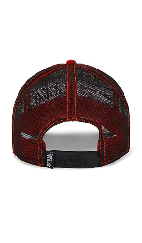 Von Dutch Plaid Trucker Hat in Red - Von Dutch - Modalova