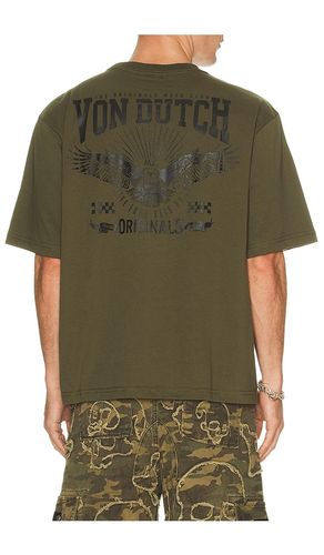 Originals Eagle Boxy Crop Tee in Olive. - size M (also in S) - Von Dutch - Modalova