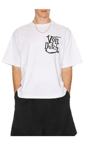 Short Sleeve Boxy Crop Tee in White. - size L (also in S) - Von Dutch - Modalova