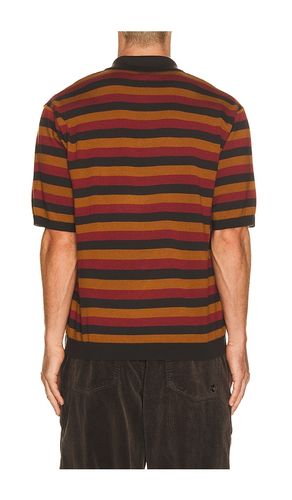 Long sleeve knitted stripe polo en color marrón talla 2 (también en 3) - vowels - Modalova