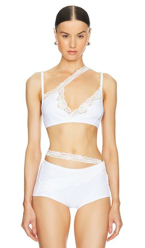 Ribbed Jersey Bra With Asymmetric Lace Trim in . - size 36 (also in 38, 40) - Vaillant - Modalova