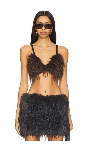 Knitted Faux Feather Bra in . - size 36 (also in 38) - Vaillant - Modalova