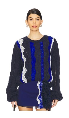 Cable Knit Sweater in Navy. - size 38 (also in 40) - Vaillant - Modalova