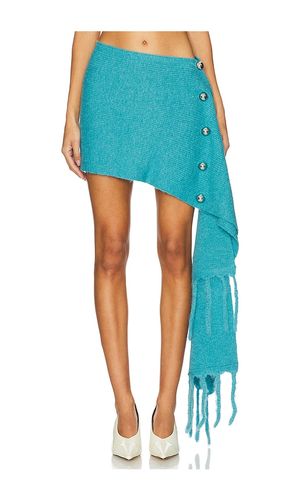 Knitted Scarf Mini Skirt in Teal. - size 38 (also in 40) - Vaillant - Modalova