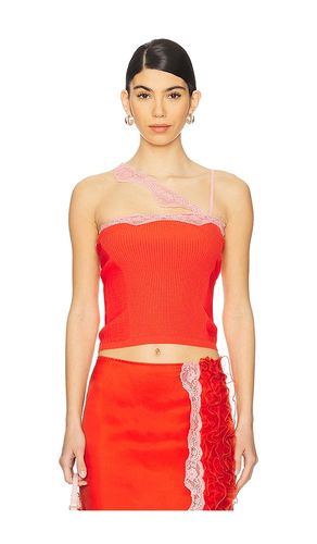 Knit Cami With Asymmetrical Strap in Orange. - size 36 (also in 38, 40, 42) - Vaillant - Modalova