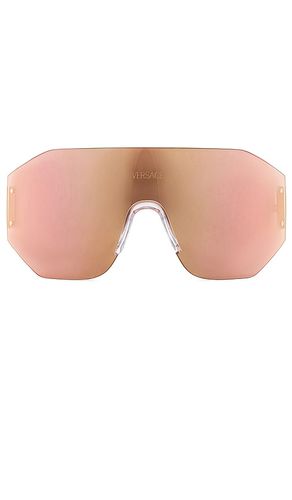 VERSACE Shield Sunglasses in White - VERSACE - Modalova
