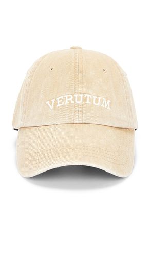 Lettering Denim Cap in - VERUTUM - Modalova