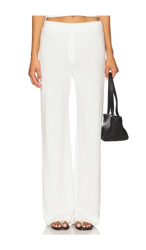 Pointelle Lounge Pant in White. - size L (also in M, S, XS) - VIR VITA - Modalova