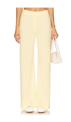 Pointelle Lounge Pant in Lemon. - size L (also in M, S, XL, XS) - VIR VITA - Modalova