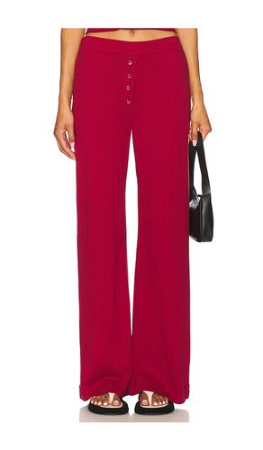 Pointelle Lounge Pant in Red. - size L (also in M, S, XL, XS) - VIR VITA - Modalova