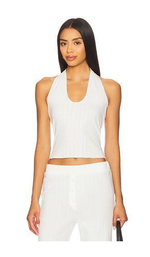 Pointelle Halter Top in White. - size L (also in M, S, XL, XS) - VIR VITA - Modalova