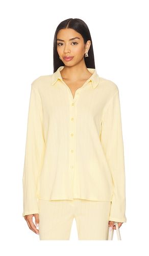Eloise Pointelle Shirt in Lemon. - size L (also in M, S, XL, XS) - VIR VITA - Modalova