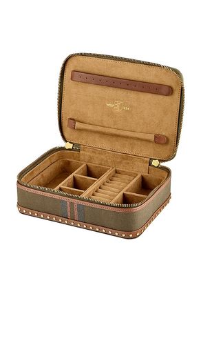 Ida Travel Zip Jewelry Case With Handle in - WOLF - Modalova