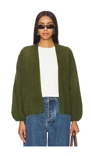 Juniper Balloon Sleeve Open Cardigan in Olive. - size L (also in M, S, XL, XS) - W. Cashmere - Modalova