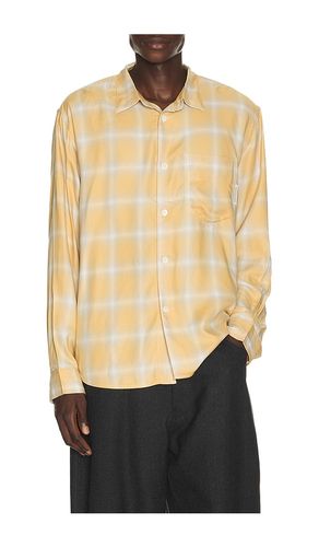 Rayon Check Classic Shirt in Yellow. - size L (also in M, S, XL/1X) - Works and Days - Modalova