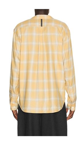 Rayon Check Classic Shirt in Yellow. - size L (also in M, S, XL/1X) - Works and Days - Modalova