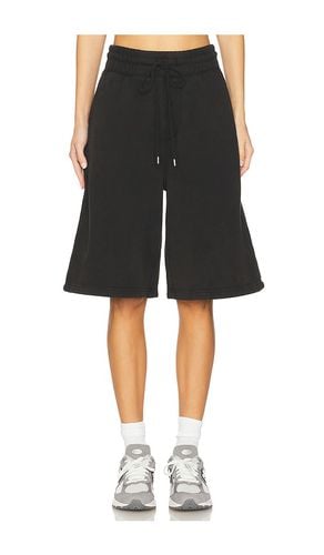 Wide leg fleece short en color negro talla L en - Black. Talla L (también en M, S, XL/1X, XS) - WAO - Modalova