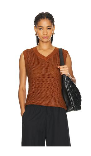 Open Knit V Neck Vest in . Size L, S, XS - WAO - Modalova