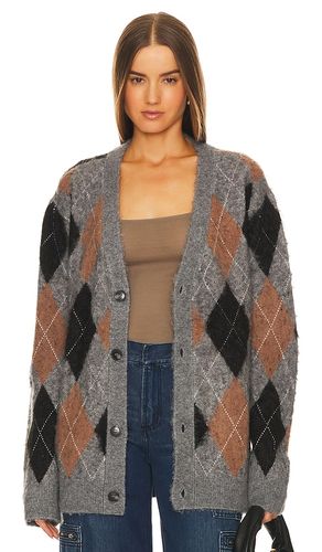 Argyle Sweater Cardigan in . - size L (also in XL/1X) - WAO - Modalova