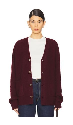 Solid Brushed Cardigan in . Taglia M, S, XL/1X, XS - WAO - Modalova