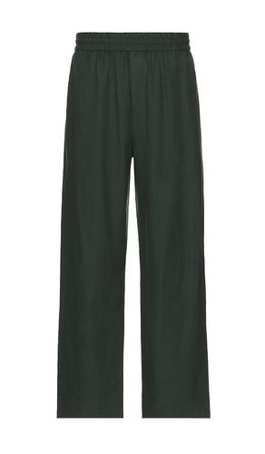 Relaxed Linen Pants in Dark Green. - size L (also in M, S, XL/1X, XS) - WAO - Modalova