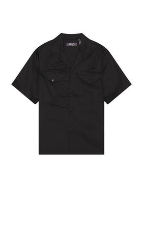 Satin Western Short Sleeve Shirt in . Size M, S, XL/1X, XS - WAO - Modalova